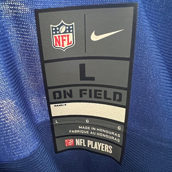 NWOT NFL Saquon Barkley NY Giants Blue On Field Jersey - Picture 4 of 4